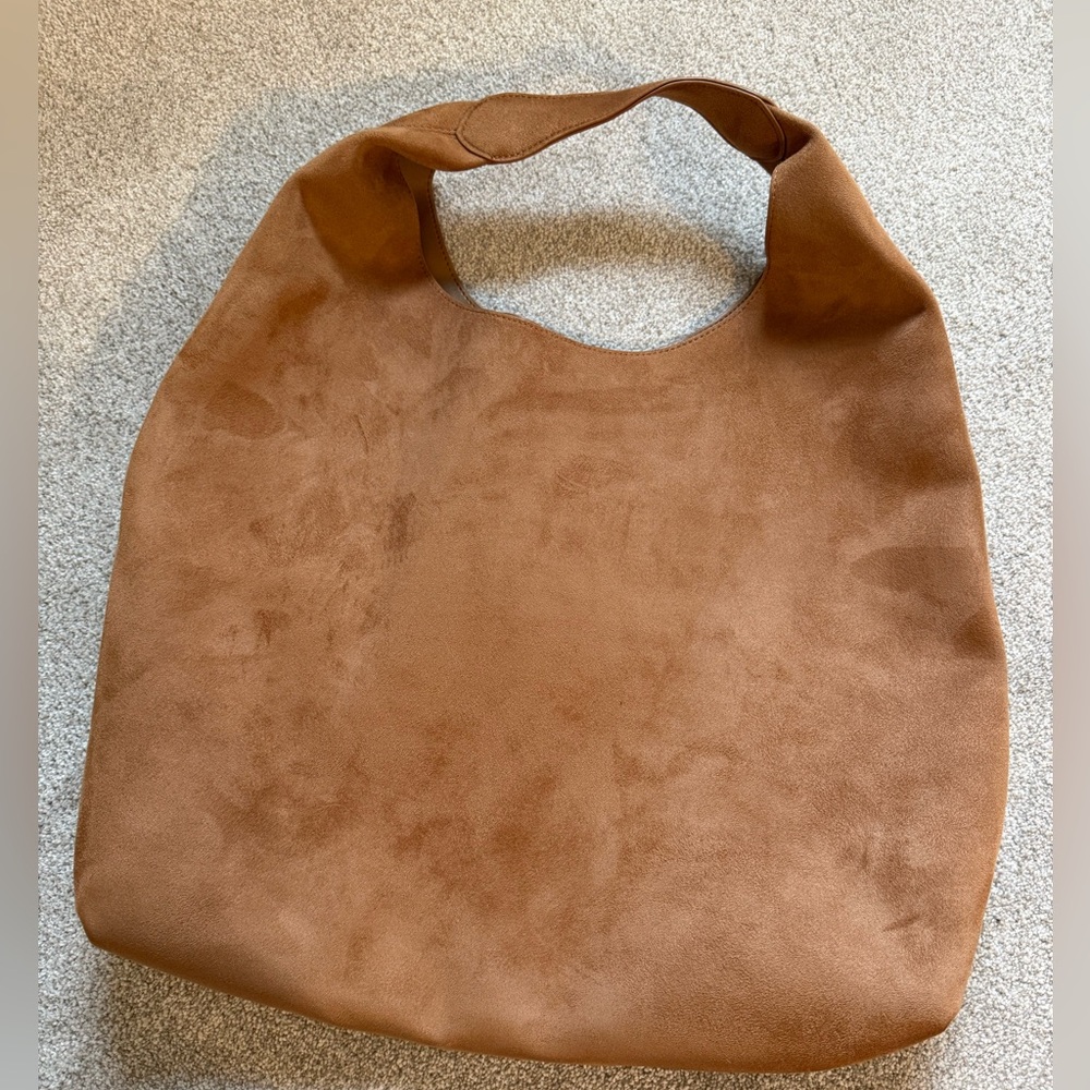 GAP Tan Suede Hobo Bag NWOT - Picture 5 of 9